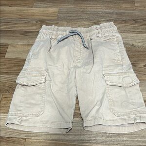 Tony Hawk Tan Shorts with Elastic Waistband and Cargo Style